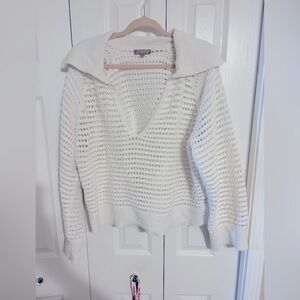 J-Crew White Knit Sweater